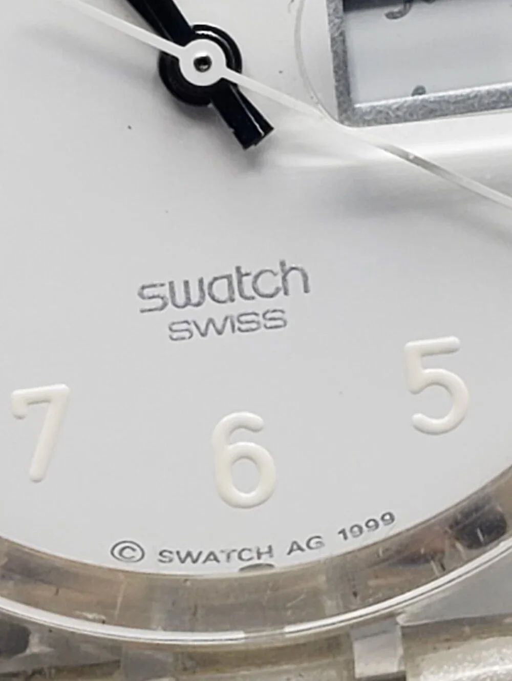 Swatch originals snowcovered